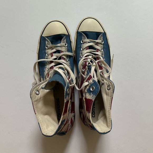 Converse Limited Edition Union Jack British Flag High Tops - Picture 6 of 7